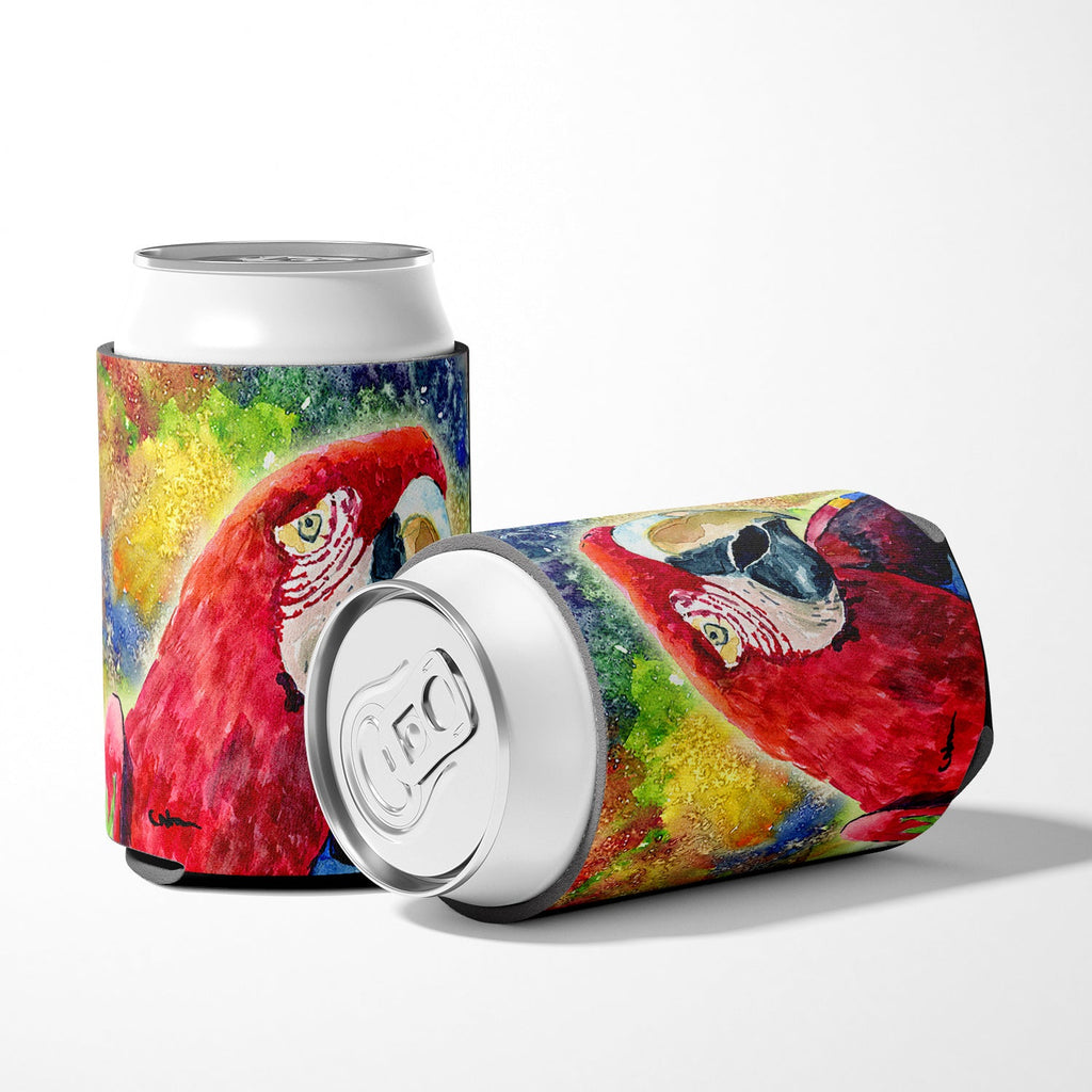Bird - Parrot Can or Bottle Hugger Cooler Sleeve for Standard 12 oz Cans, Insulated Foam Beer & Soda Can Hugger Reusable