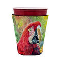 Bird - Parrot Red Cup Hugger Sleeve for 16–22 oz Party Cups, Insulated Foam Drink Holder for Iced Coffee, Tailgate & BBQ Reusable