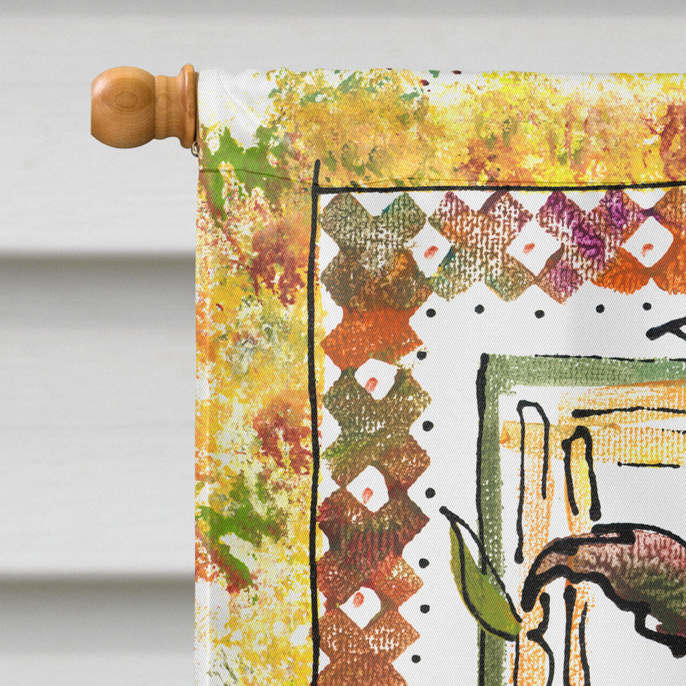 Palm Tree House Flag 28x40 Porch Sleeve Pole Decorative Outside Yard Banner Artwork Wall Hanging, Polyester