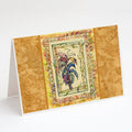 Palm Tree Greeting Cards Pack of 8 Blank Cards with Envelopes Whimsical A7 Size 5x7