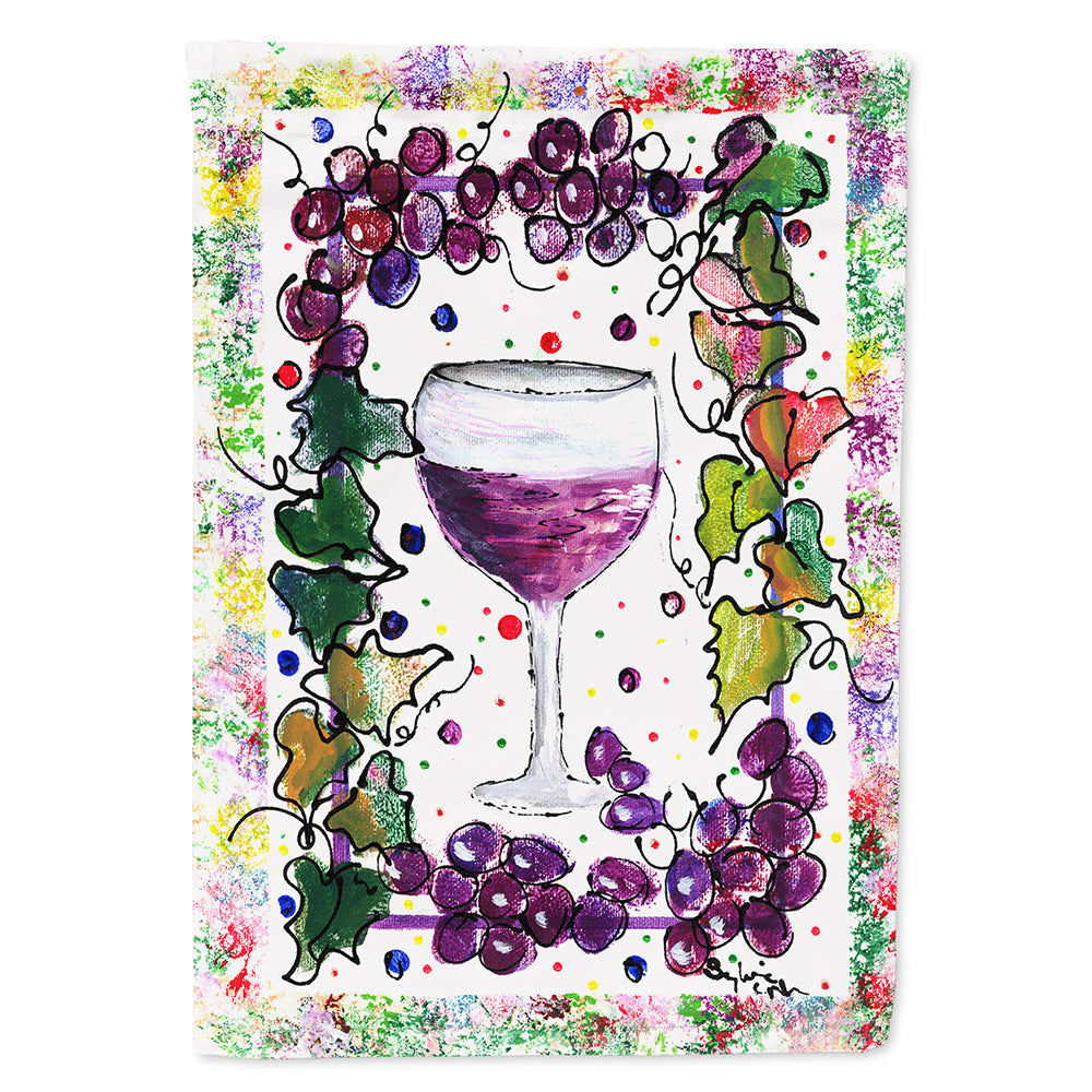 Wine House Flag 28x40 Porch Sleeve Pole Decorative Outside Yard Banner Artwork Wall Hanging, Polyester