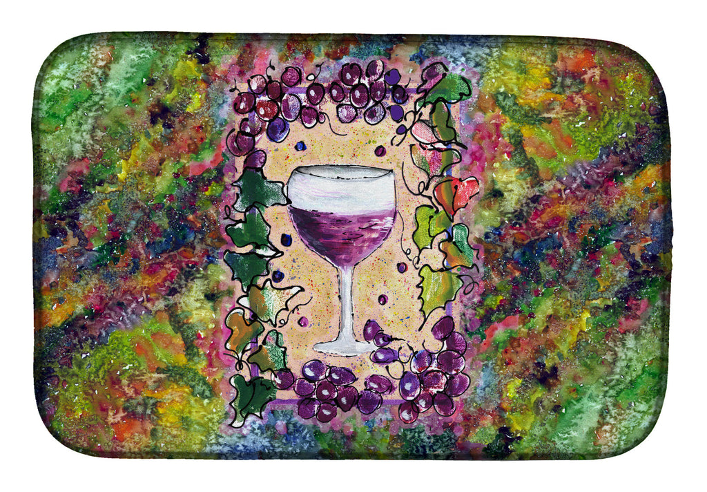 Wine Dish Drying Mat Absorbent Dish Drying Mat Pad for Kitchen Counter Dish Drainer Mat for Countertop, 14 x 21", Multicolor