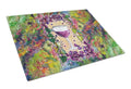 Wine Cutting Board Tempered Glass Kitchen Cutting Surface, Heat Resistant Chopping, Non-Slip Feet, Food Prep & Serving