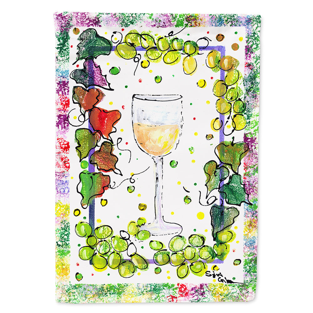 Wine House Flag 28x40 Porch Sleeve Pole Decorative Outside Yard Banner Artwork Wall Hanging, Polyester