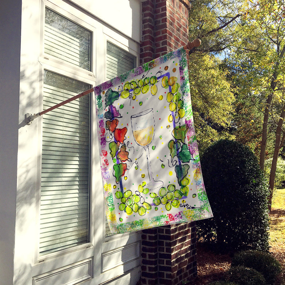 Wine House Flag 28x40 Porch Sleeve Pole Decorative Outside Yard Banner Artwork Wall Hanging, Polyester