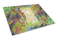 Wine Cutting Board Tempered Glass Kitchen Cutting Surface, Heat Resistant Chopping, Non-Slip Feet, Food Prep & Serving
