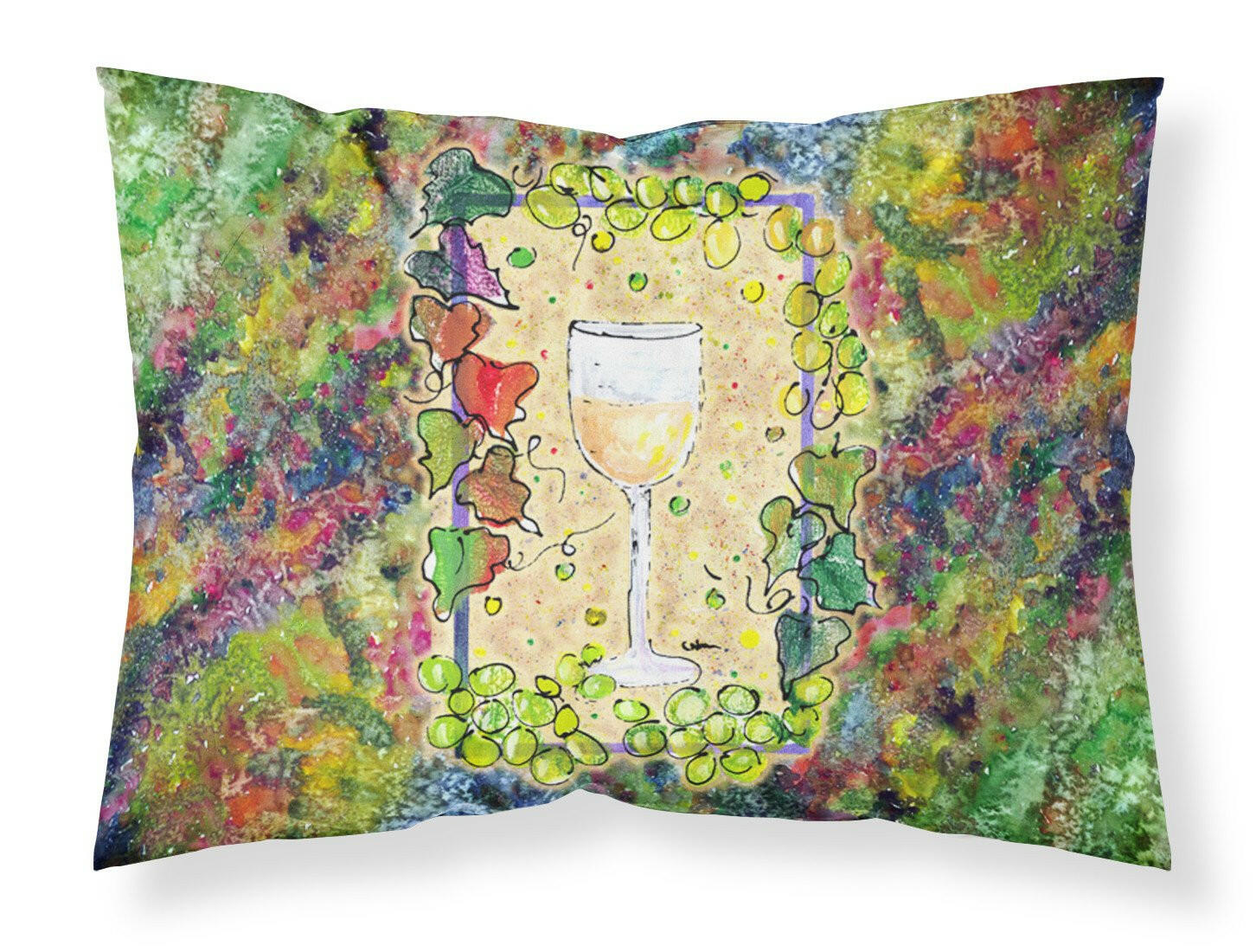 Wine Standard Pillowcase Lightweight Super Soft Easy Care Decorative Artwork Pillowcase, Standard