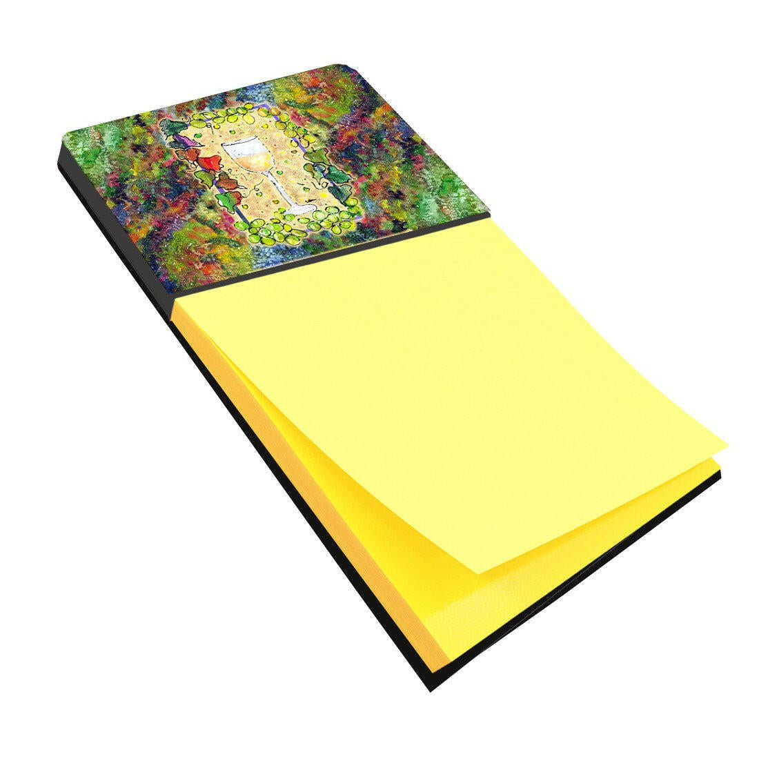 Wine Watercolor Sticky Note Holder Refillable Dispenser Desk Accessory 3x3 Pad Gift