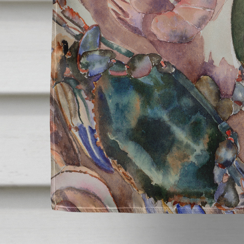 Crab House Flag 28x40 Porch Sleeve Pole Decorative Outside Yard Banner Artwork Wall Hanging, Polyester