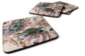Crab Foam Coasters Set of 4 Cup Coasters for Indoor Outdoor, Tabletop Protection, Anti Slip, Mouse pad Material
