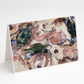 Crab Greeting Cards Pack of 8 Blank Cards with Envelopes Whimsical A7 Size 5x7