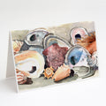 Sea Shells Greeting Cards Pack of 8 Blank Cards with Envelopes Whimsical A7 Size 5x7
