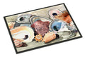 Sea Shells Doormat Indoor Outdoor 18H X 27W Front Door Mat Rugs for Entryway, Non Slip Washable
