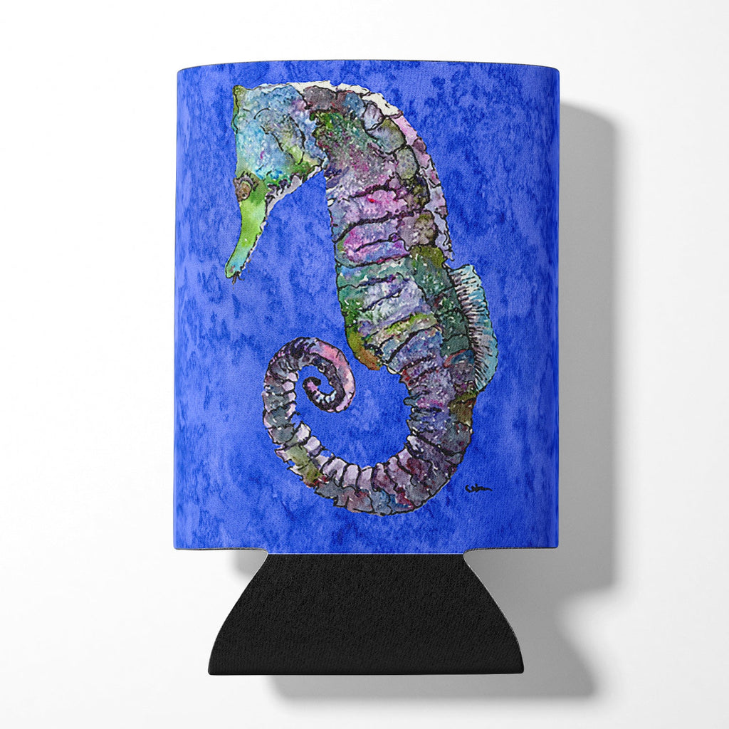 Seahorse Can or Bottle Hugger Cooler Sleeve for Standard 12 oz Cans, Insulated Foam Beer & Soda Can Hugger Reusable