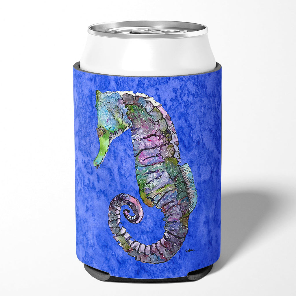 Seahorse Can or Bottle Hugger Cooler Sleeve for Standard 12 oz Cans, Insulated Foam Beer & Soda Can Hugger Reusable