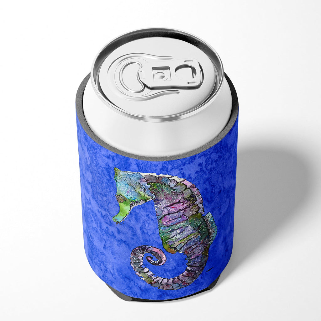 Seahorse Can or Bottle Hugger Cooler Sleeve for Standard 12 oz Cans, Insulated Foam Beer & Soda Can Hugger Reusable