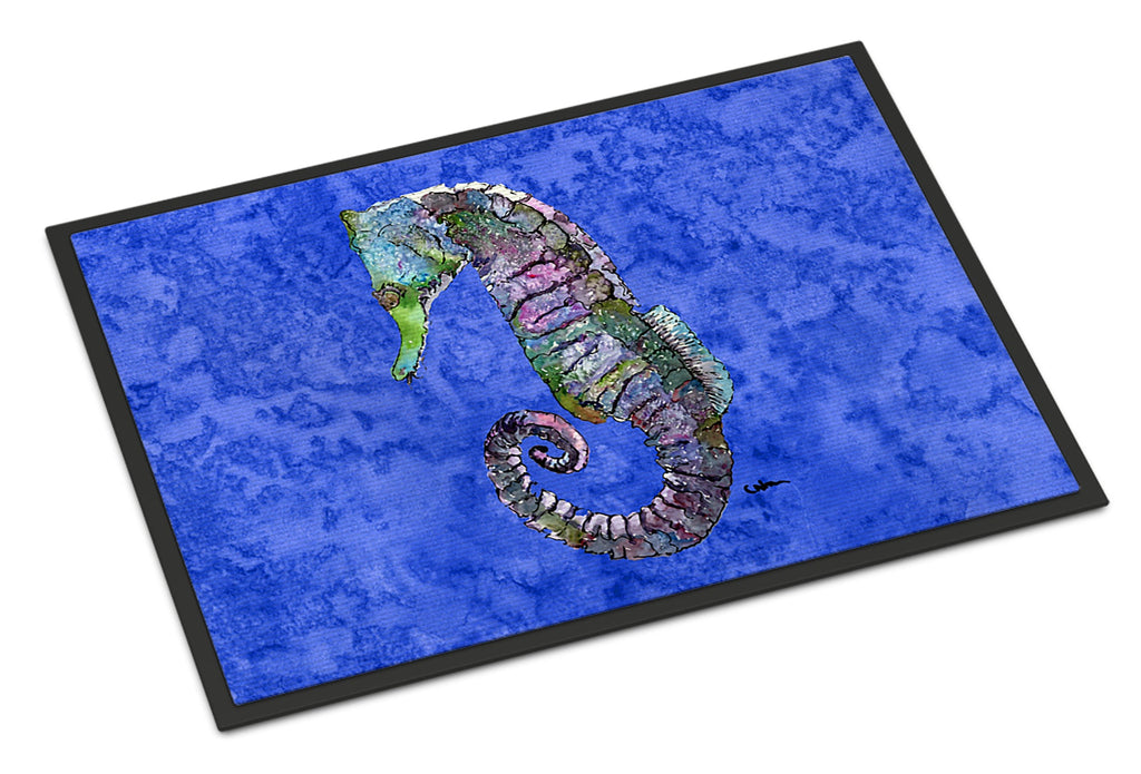 Seahorse Doormat Indoor Outdoor 24H X 36W Front Door Mat Rugs for Entryway, Non Slip Washable Low Pile,