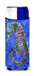 Seahorse Slim Can Hugger , Insulated Foam Hugger for 12 oz Slim Cans, Beer Bottles & Water Bottles, Printed in USA