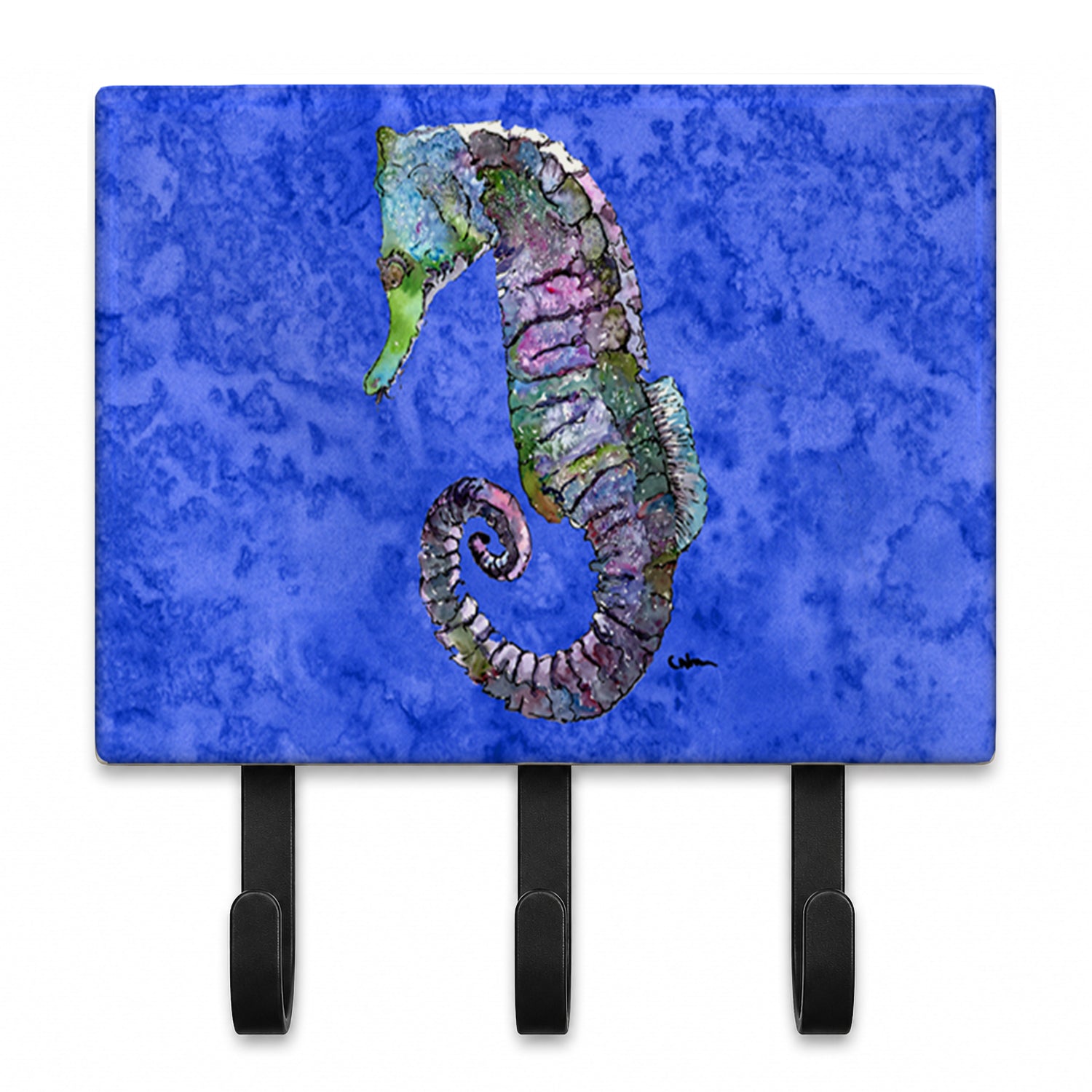 Seahorse Leash or Key Holder Wall Hooks, Coat Rack Wall Mount, for Hanging Keys, Towels, Aprons, Leashes
