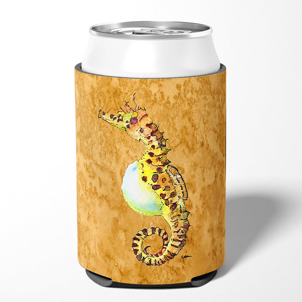 Seahorse Can or Bottle Hugger Cooler Sleeve for Standard 12 oz Cans, Insulated Foam Beer & Soda Can Hugger Reusable