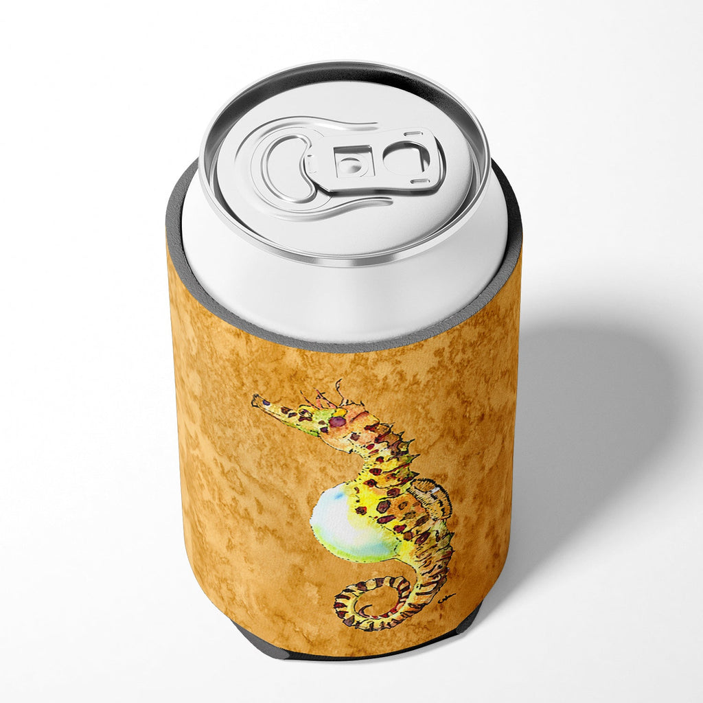 Seahorse Can or Bottle Hugger Cooler Sleeve for Standard 12 oz Cans, Insulated Foam Beer & Soda Can Hugger Reusable