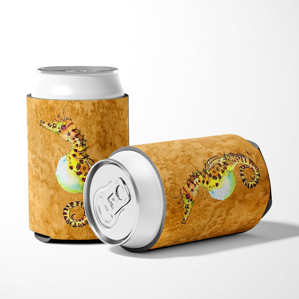 Seahorse Can or Bottle Hugger Cooler Sleeve for Standard 12 oz Cans, Insulated Foam Beer & Soda Can Hugger Reusable