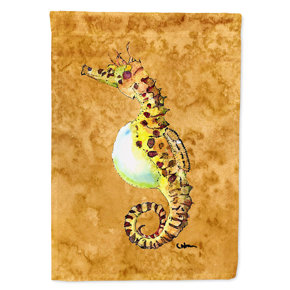 Seahorse House Flag 28x40 Porch Sleeve Pole Decorative Outside Yard Banner Artwork Wall Hanging, Polyester