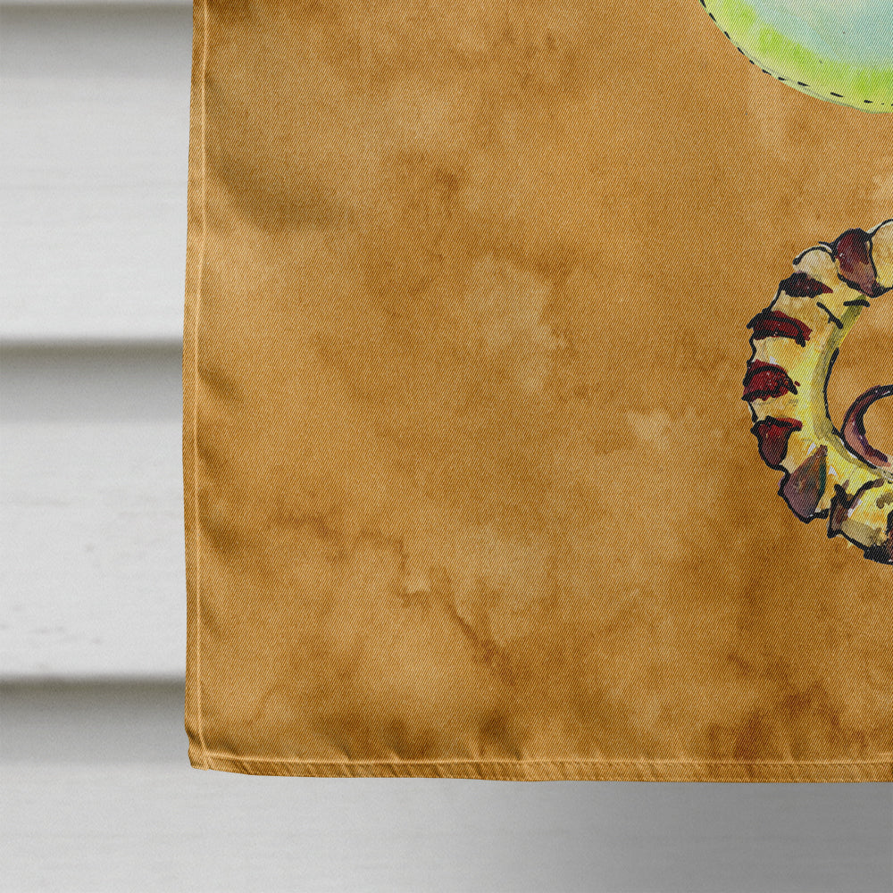 Seahorse House Flag 28x40 Porch Sleeve Pole Decorative Outside Yard Banner Artwork Wall Hanging, Polyester