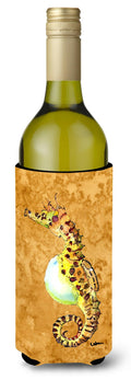 Seahorse Wine Bottle Hugger Gift Sleeve for Standard 750 ml Bottles, Insulated Reusable Also Fits Mini Shot & Pint Bottles