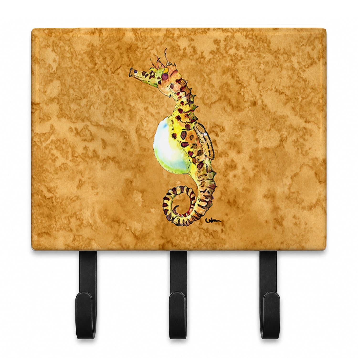 Seahorse Leash or Key Holder Wall Hooks, Coat Rack Wall Mount, for Hanging Keys, Towels, Aprons, Leashes