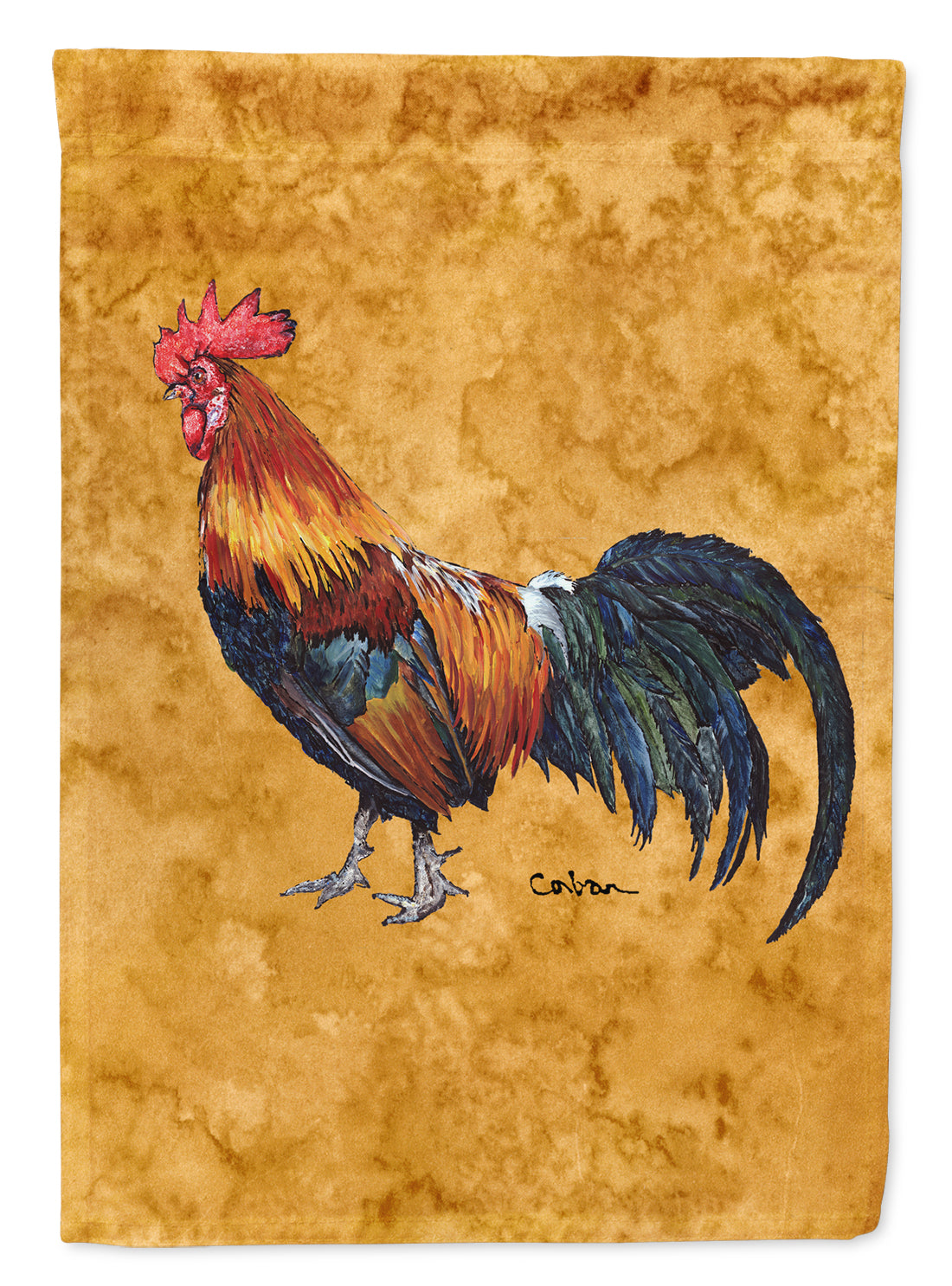 Rooster House Flag 28x40 Porch Sleeve Pole Decorative Outside Yard Banner Artwork Wall Hanging, Polyester