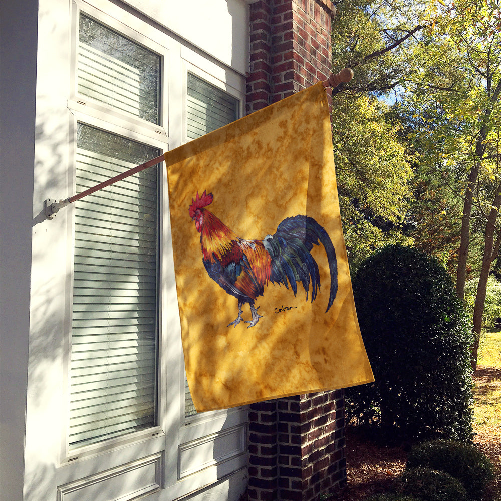 Rooster House Flag 28x40 Porch Sleeve Pole Decorative Outside Yard Banner Artwork Wall Hanging, Polyester