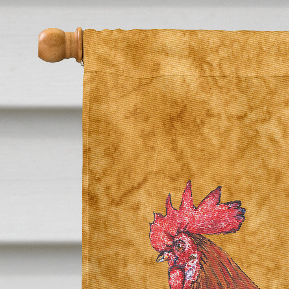 Rooster House Flag 28x40 Porch Sleeve Pole Decorative Outside Yard Banner Artwork Wall Hanging, Polyester