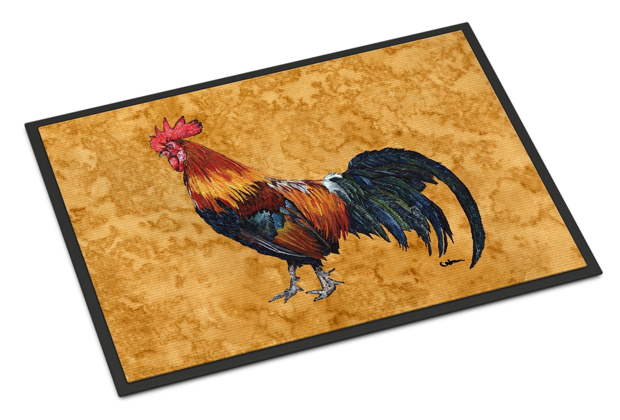 Rooster Doormat Indoor Outdoor 24H X 36W Front Door Mat Rugs for Entryway, Non Slip Washable Low Pile,