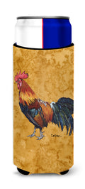 Rooster Slim Can Hugger , Insulated Foam Hugger for 12 oz Slim Cans, Beer Bottles & Water Bottles, Printed in USA