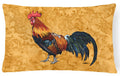 Rooster Decorative Throw Pillow 12x16 Indoor Outdoor Accent Cushion, Fabric Cover with Insert for Sofa, Bed, Porch & Living Room
