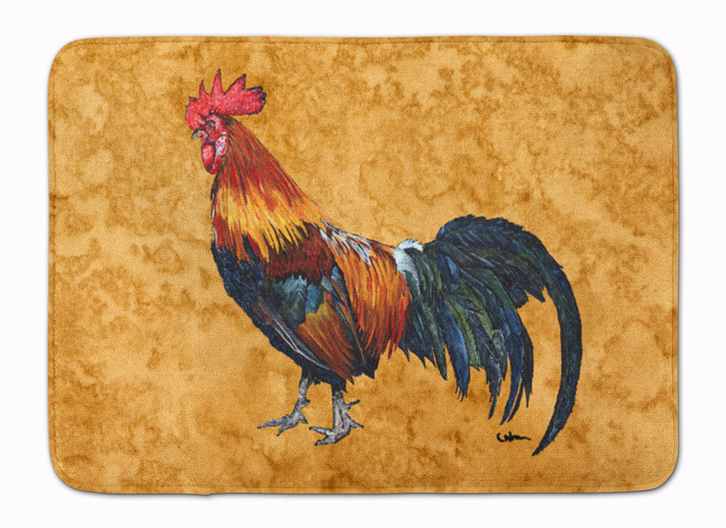 Rooster Memory Foam Kitchen Mat Machine Washable Anti-Fatigue Cushion Comfort Bath or Kitchen Rug