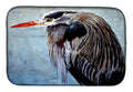 Blue Heron Dish Drying Mat Absorbent Dish Drying Mat Pad for Kitchen Counter Dish Drainer Mat for Countertop, 14 x 21", Multicolor