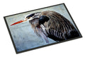 Blue Heron Doormat Indoor Outdoor 18H X 27W Front Door Mat Rugs for Entryway, Non Slip Washable