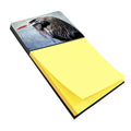 Blue Heron Watercolor Sticky Note Holder Refillable Dispenser Desk Accessory 3x3 Pad Gift