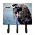 Blue Heron Leash or Key Holder Wall Hooks, Coat Rack Wall Mount, for Hanging Keys, Towels, Aprons, Leashes