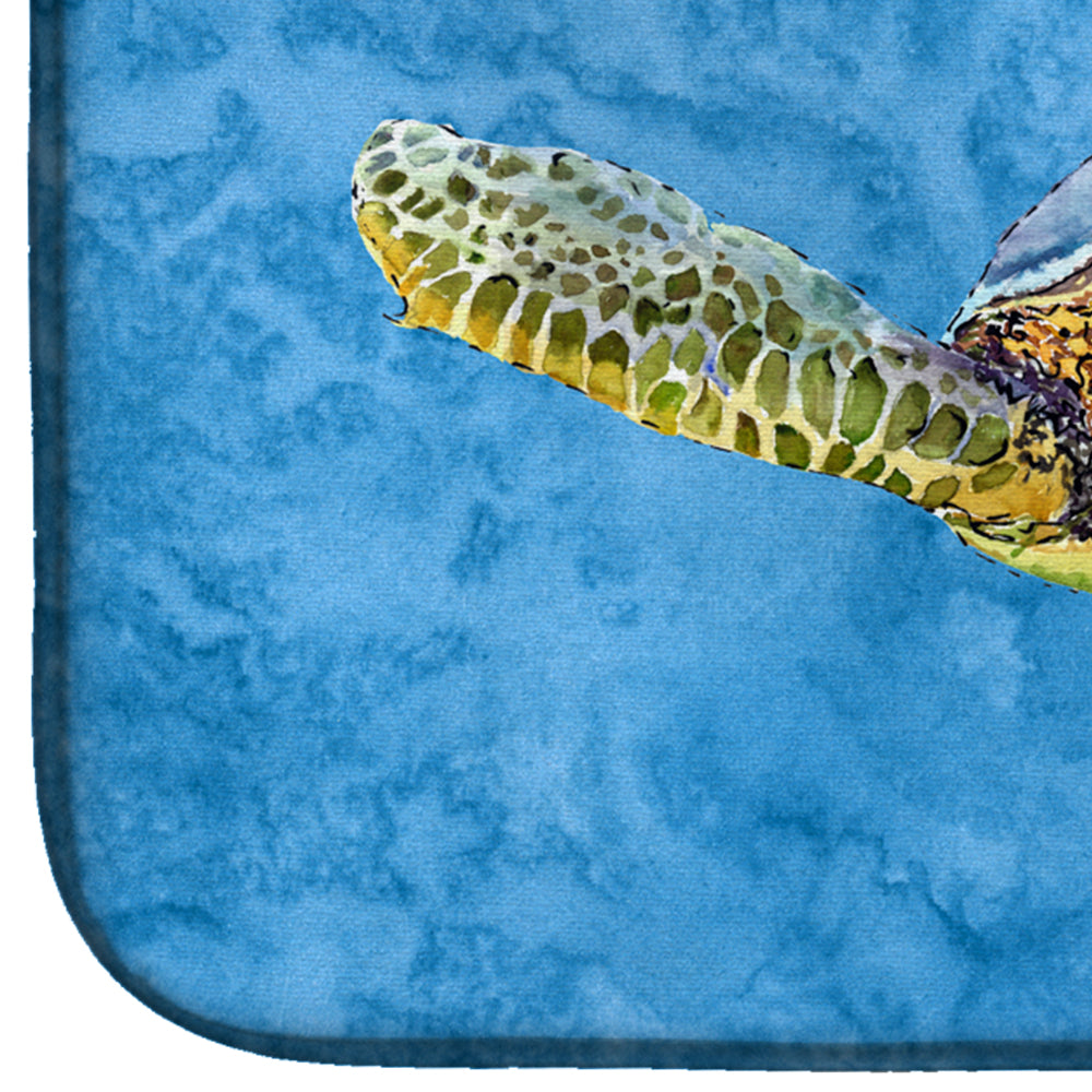 Turtle Dish Drying Mat Absorbent Dish Drying Mat Pad for Kitchen Counter Dish Drainer Mat for Countertop, 14 x 21", Multicolor