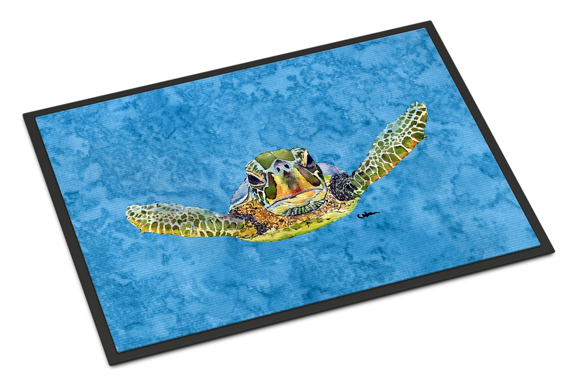 Turtle Doormat Indoor Outdoor 24H X 36W Front Door Mat Rugs for Entryway, Non Slip Washable Low Pile,