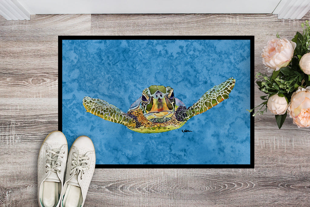 Turtle Doormat Indoor Outdoor 24H X 36W Front Door Mat Rugs for Entryway, Non Slip Washable Low Pile,