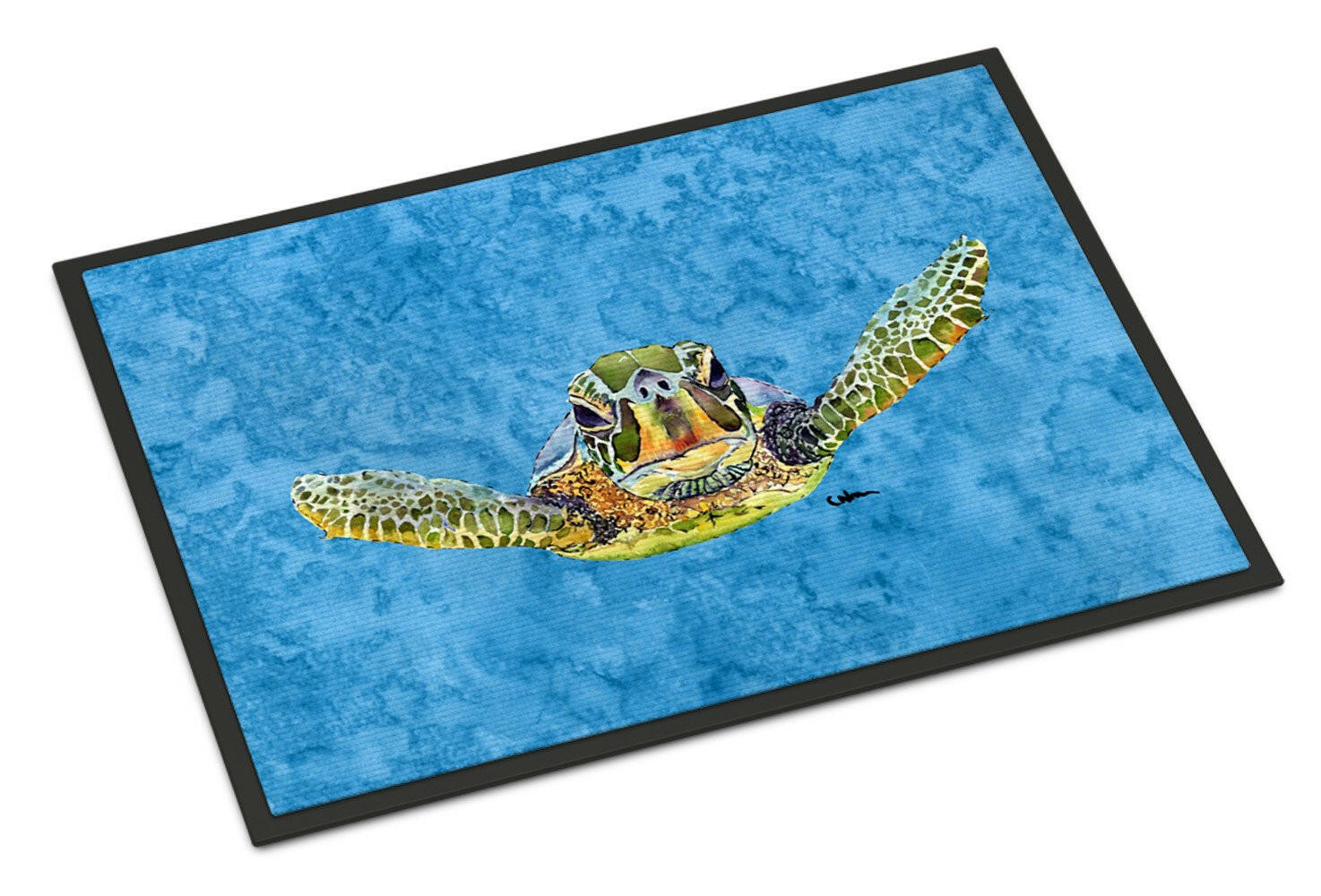 Turtle Doormat Indoor Outdoor 18H X 27W Front Door Mat Rugs for Entryway, Non Slip Washable