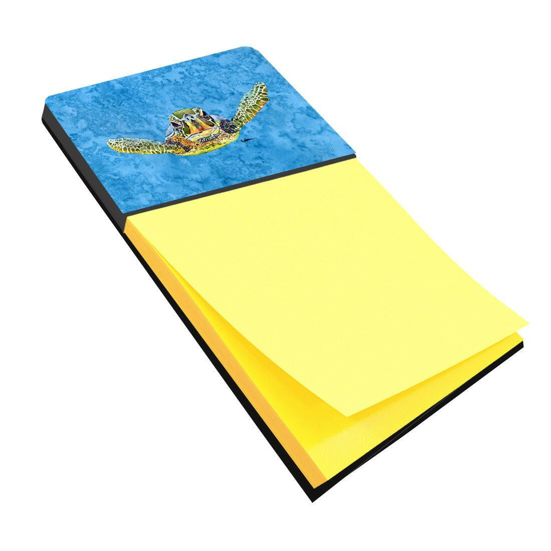 Turtle Watercolor Sticky Note Holder Refillable Dispenser Desk Accessory 3x3 Pad Gift