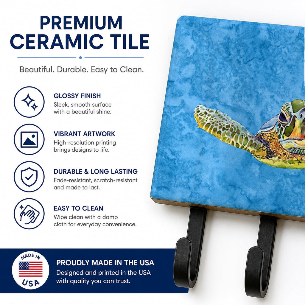 Turtle Leash or Key Holder Wall Hooks, Coat Rack Wall Mount, for Hanging Keys, Towels, Aprons, Leashes