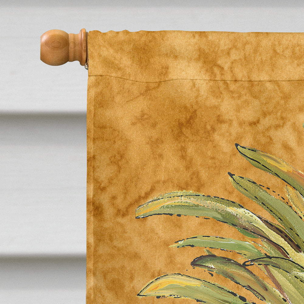 Pineapple House Flag 28x40 Porch Sleeve Pole Decorative Outside Yard Banner Artwork Wall Hanging, Polyester