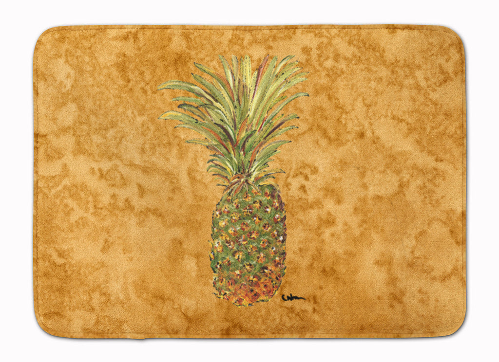 Pineapple Memory Foam Kitchen Mat Machine Washable Anti-Fatigue Cushion Comfort Bath or Kitchen Rug