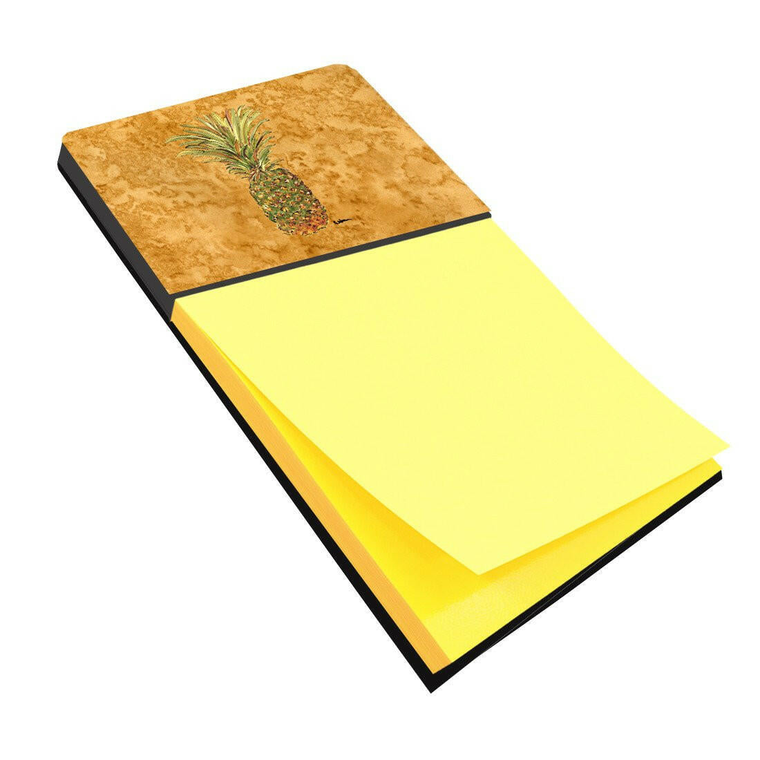 Pineapple Watercolor Sticky Note Holder Refillable Dispenser Desk Accessory 3x3 Pad Gift